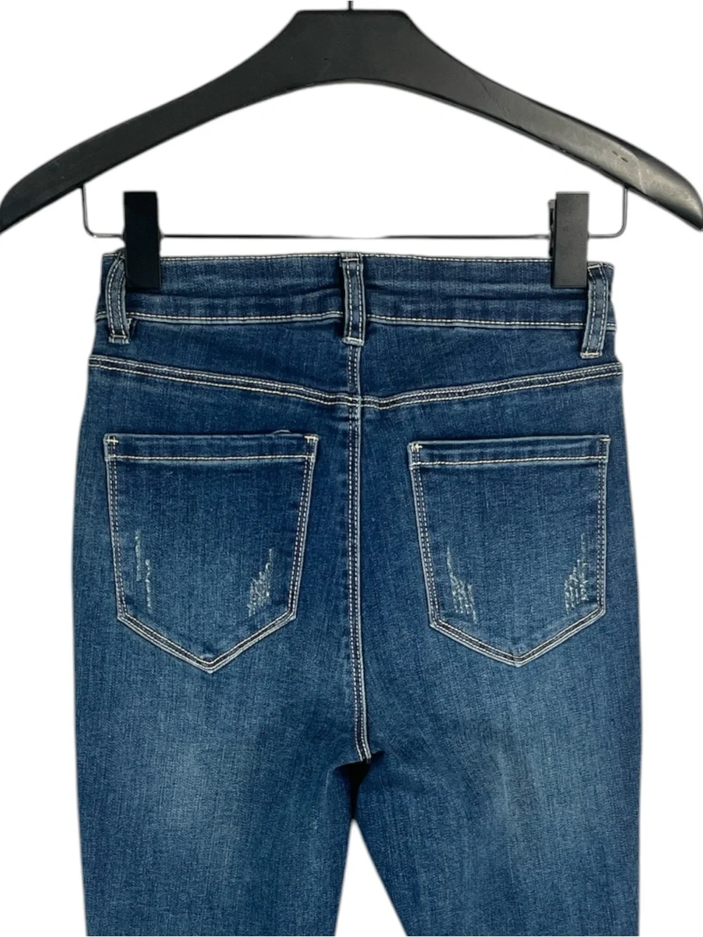 Frank Lyman Design Collection Embellished Dark Blue Skinny Jeans for Women XS